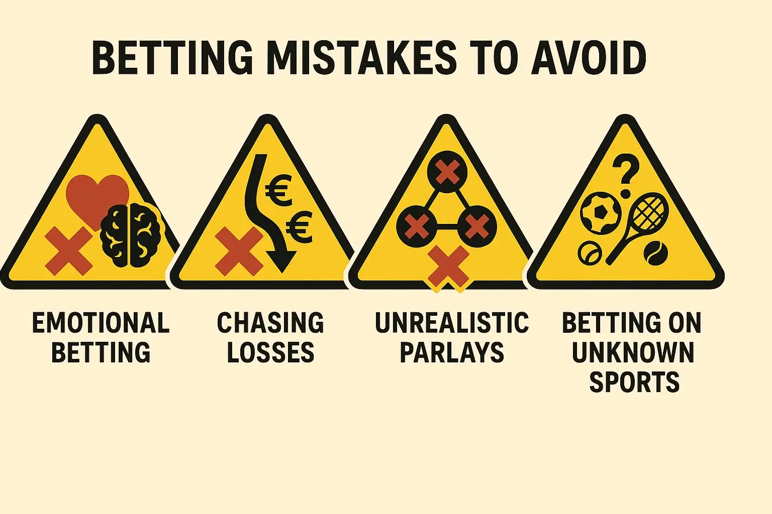 Errori comuni da evitare per principianti nelle scommesse