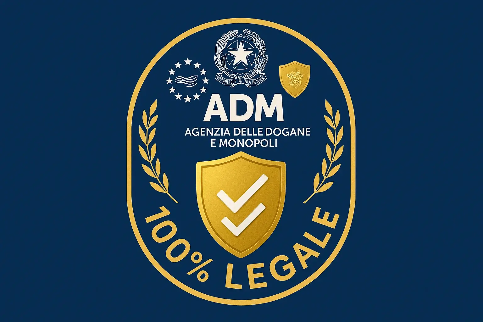 Certificazione ufficiale ADM per bookmaker legali in Italia con sigillo di sicurezza