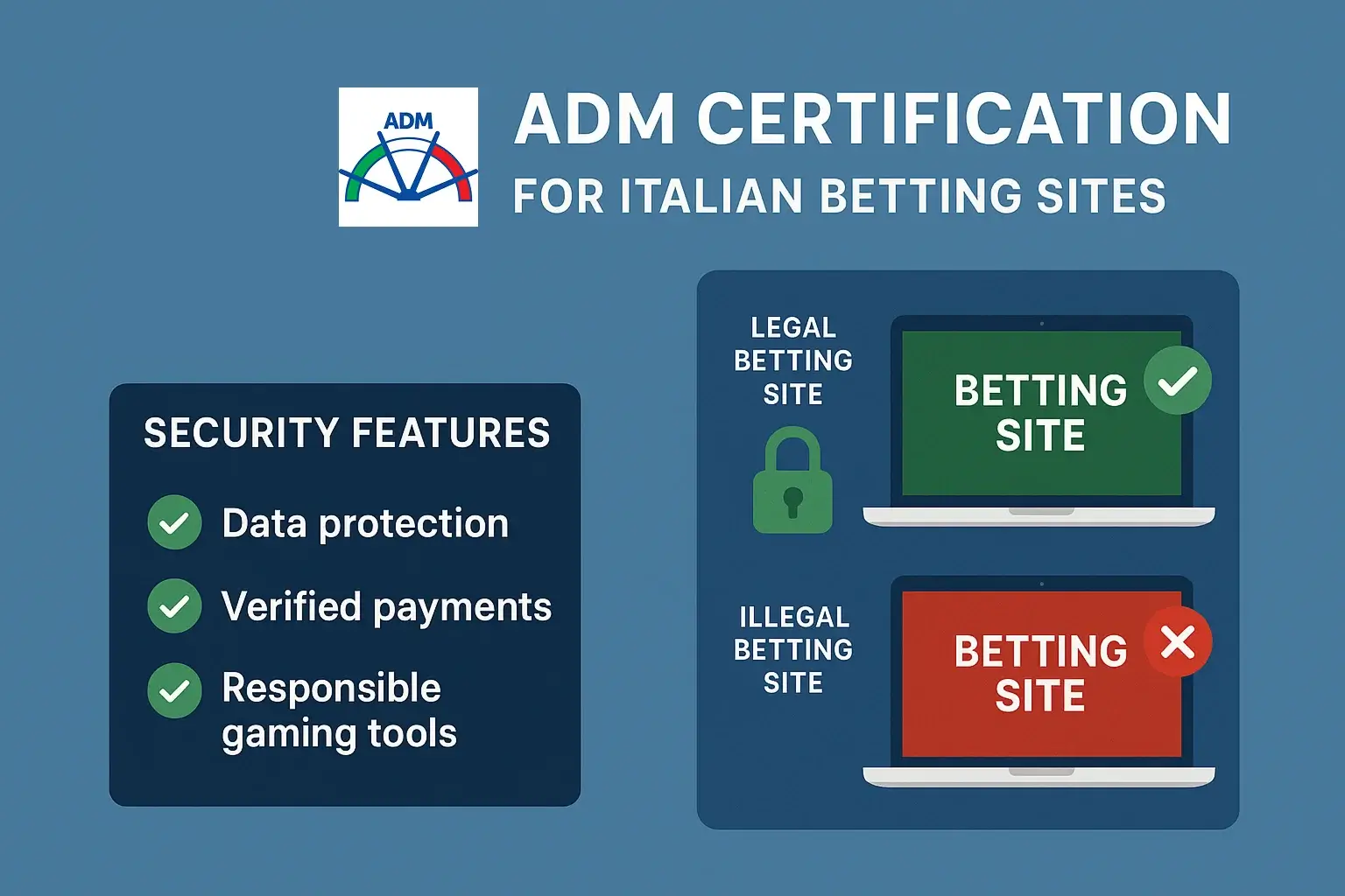 Licenza ADM per siti di scommesse legali in Italia