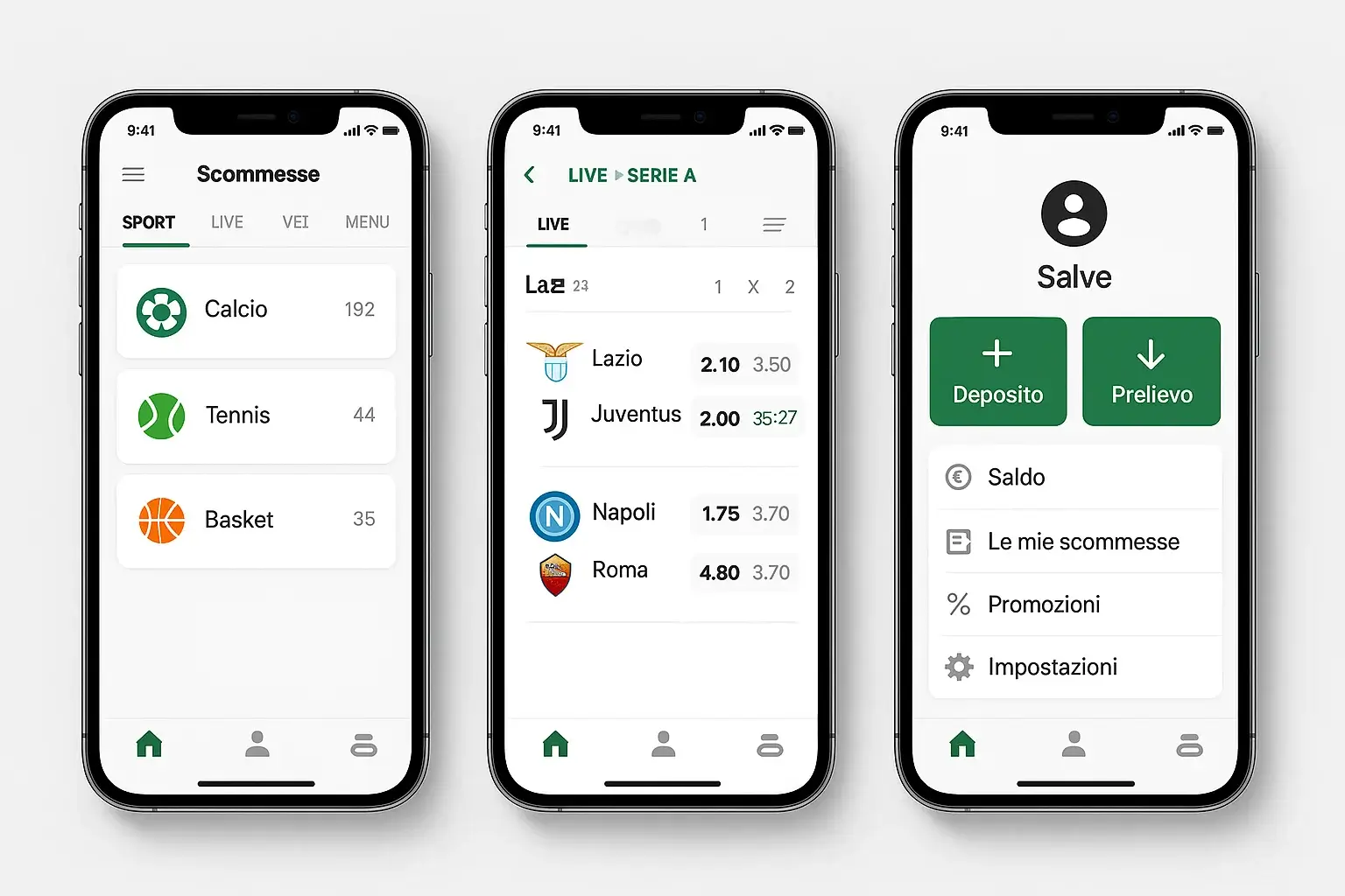 App mobile dei migliori bookmaker italiani